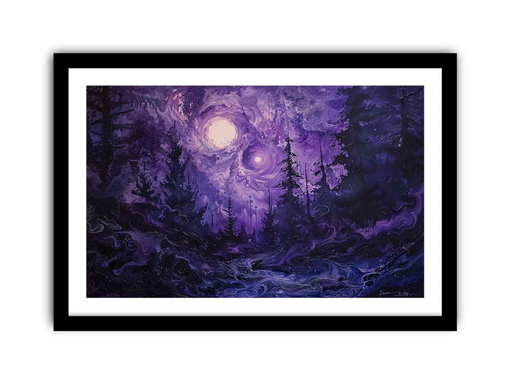 Purple Thought  framed Print