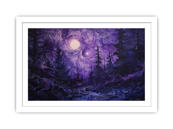 Purple Thought  framed Print