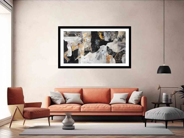 Abstract collage Art Print