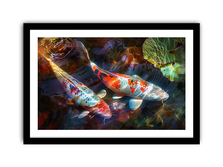 Koi Fish Art  framed Print