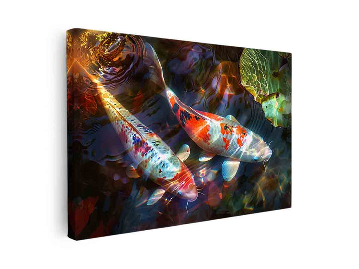 Koi Fish Art canvas Print