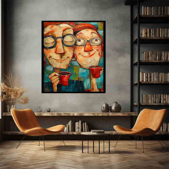 Coffee Friends Art Print