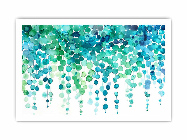 Watercolor Dots Art framed Print