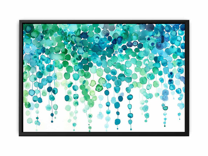 Watercolor Dots Art canvas Print