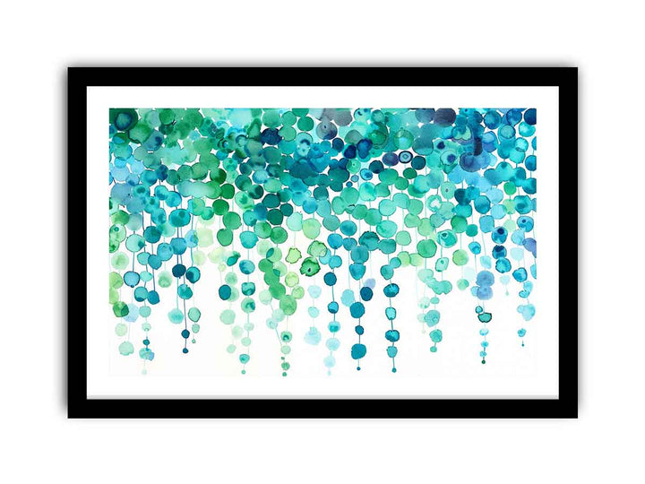 Watercolor Dots Art framed Print