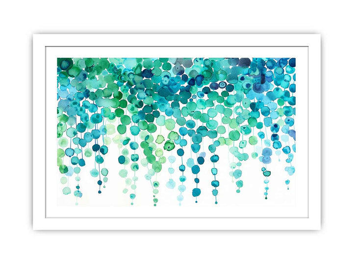 Watercolor Dots Art framed Print