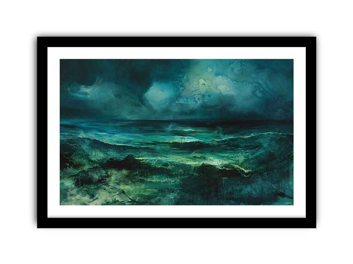 coastal landscape framed Print