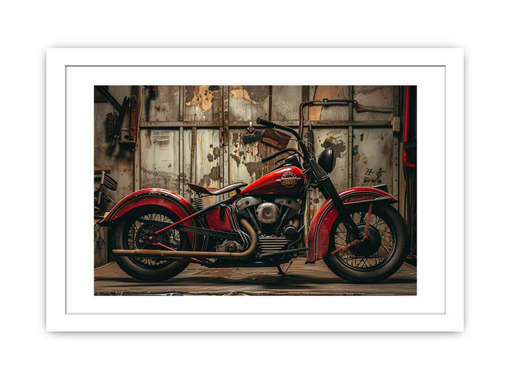 Vintage Bike Art framed Print