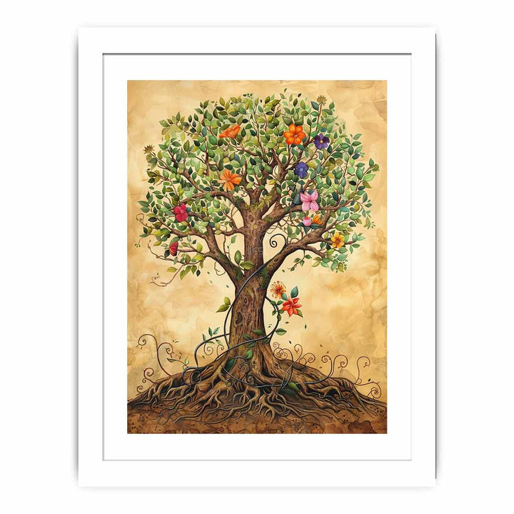 Tree of life art framed Print