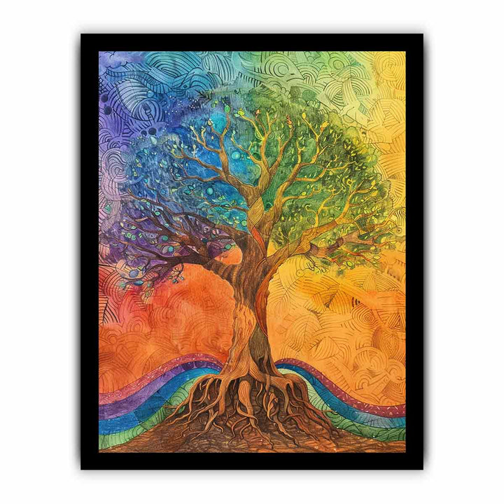 Tree of Peace framed Print