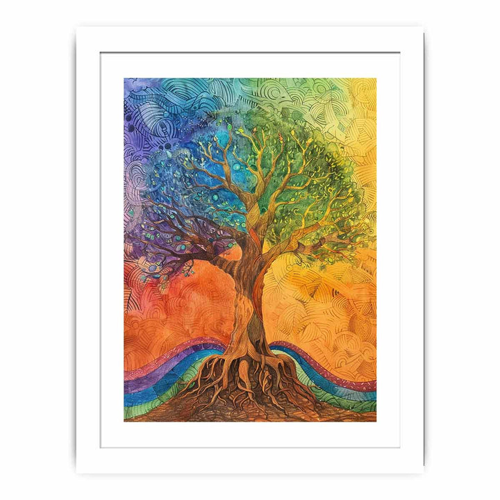 Tree of Peace framed Print