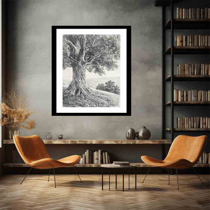 Tree of Peace  Pencil  Art Print