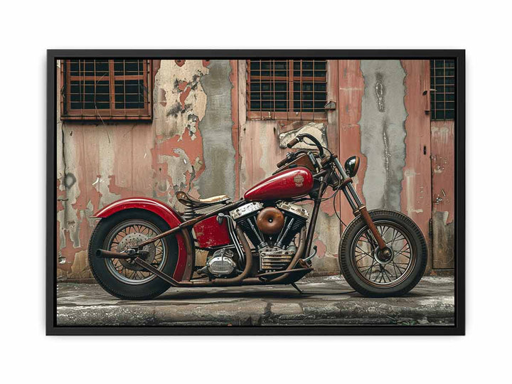 Vintage Bike Art canvas Print