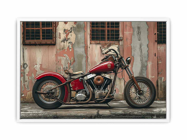 Vintage Bike Art Painting