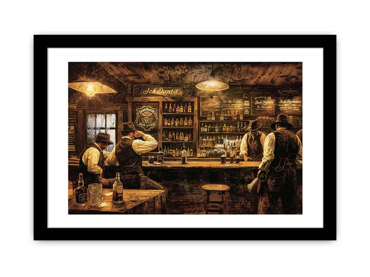 Vinatge Club Art framed Print