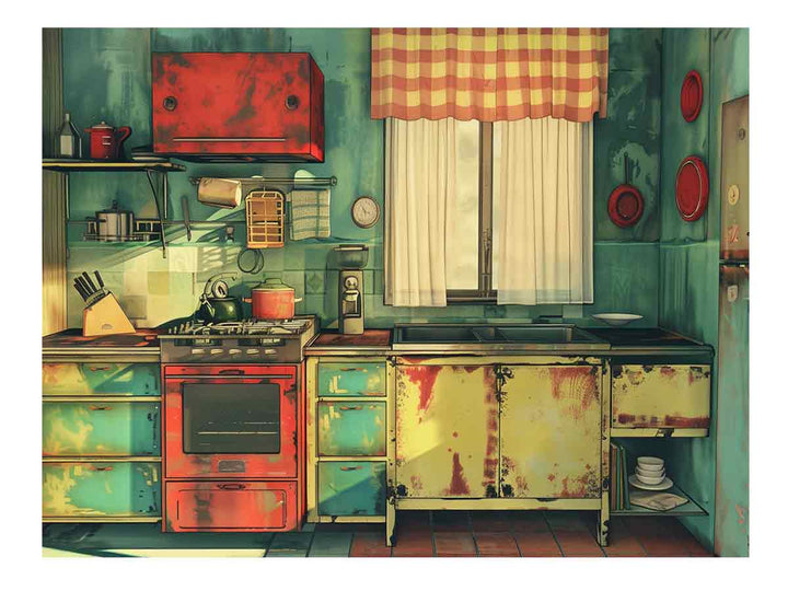 Vintage Kitchen Art Print