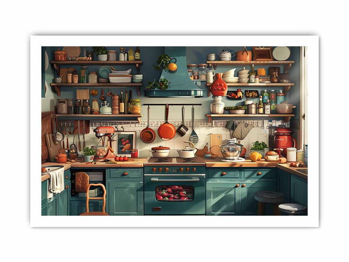 Kitchen  Art framed Print