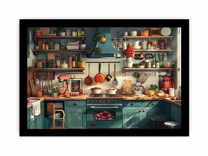 Kitchen  Art framed Print