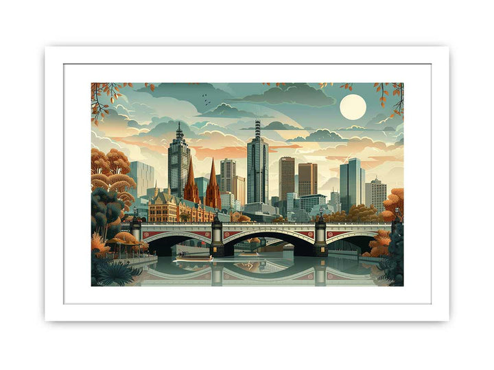 Melbourne Art framed Print