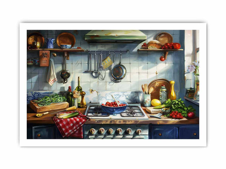 Kitchen Art framed Print