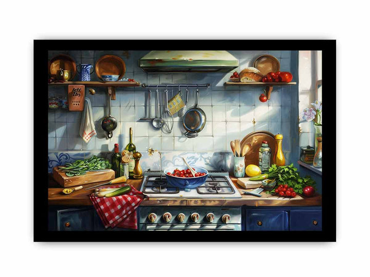 Kitchen Art framed Print