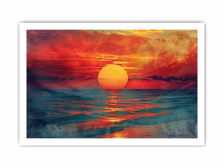 Sunset Art framed Print