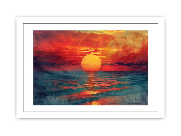 Sunset Art framed Print