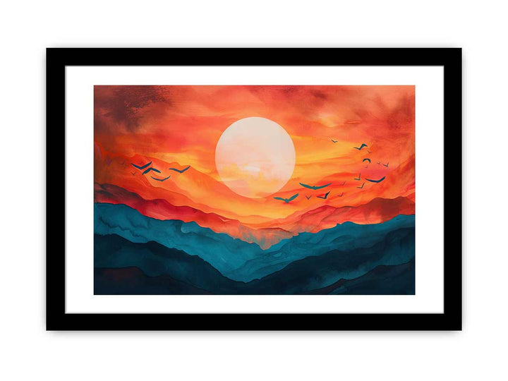 Sunrise  Art framed Print