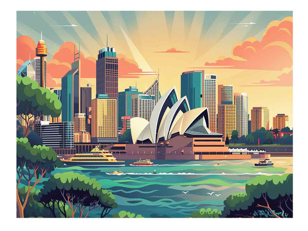 Sydney Framed  Art Print