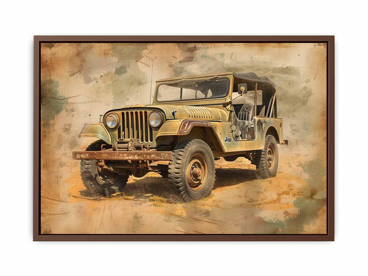 Vinatge Jeep  Painting