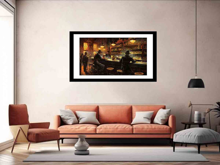 Vintage Bar  Painting Art Print