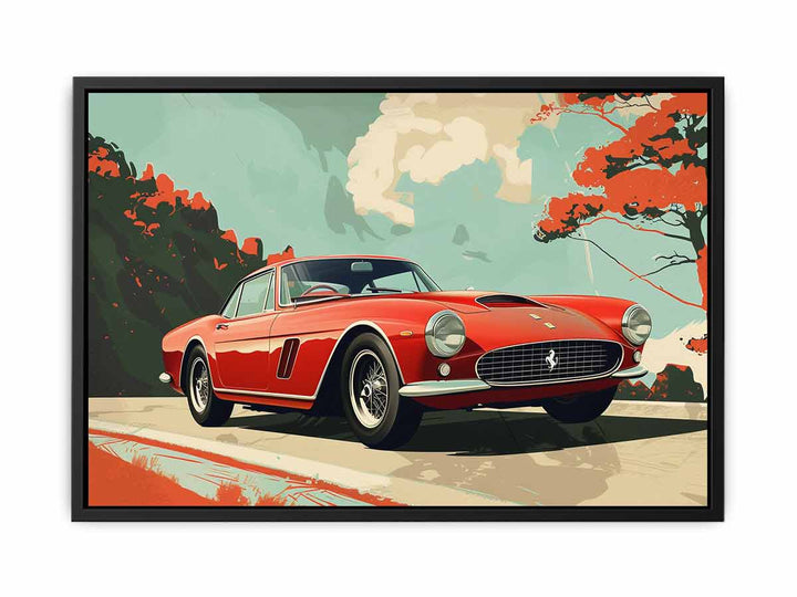 Vintage Car Art canvas Print