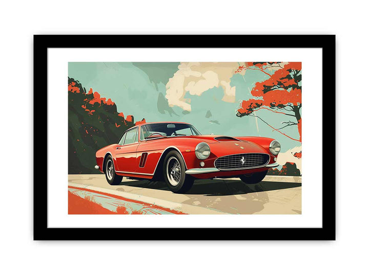 Vintage Car Art framed Print