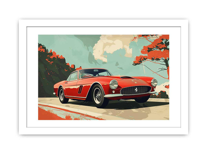 Vintage Car Art framed Print