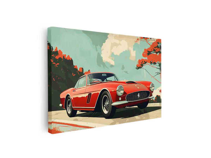 Vintage Car Art canvas Print