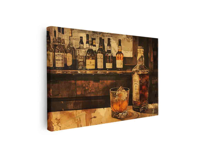 Vintage Whiskey  canvas Print