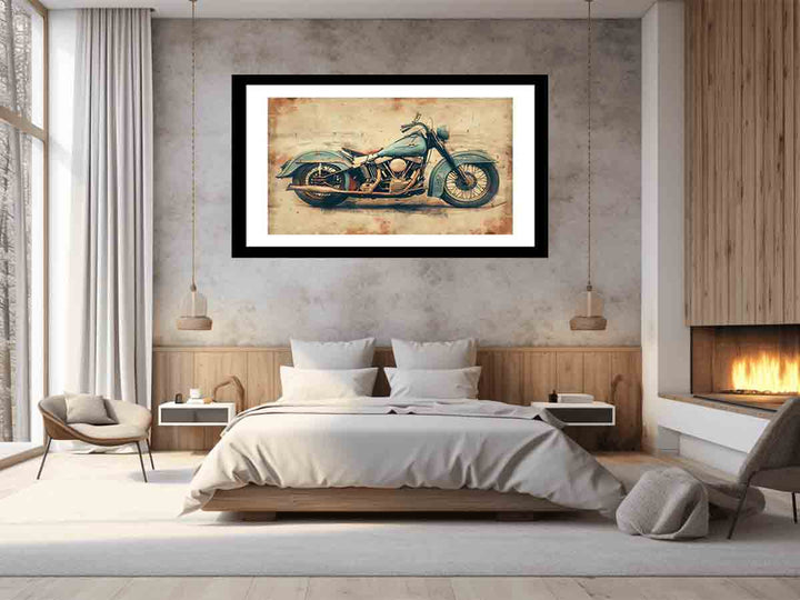 Vintage Motorcyle Art Print