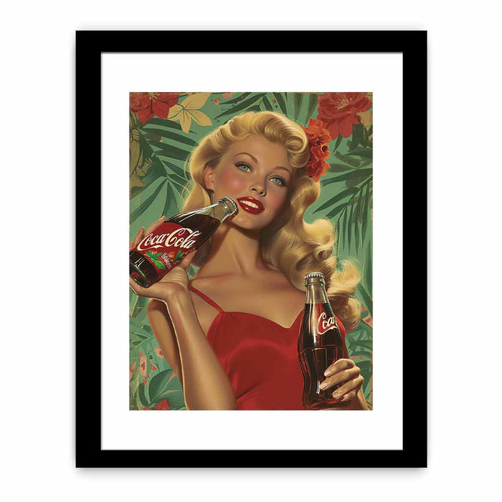 Coca Cola Painting framed Print