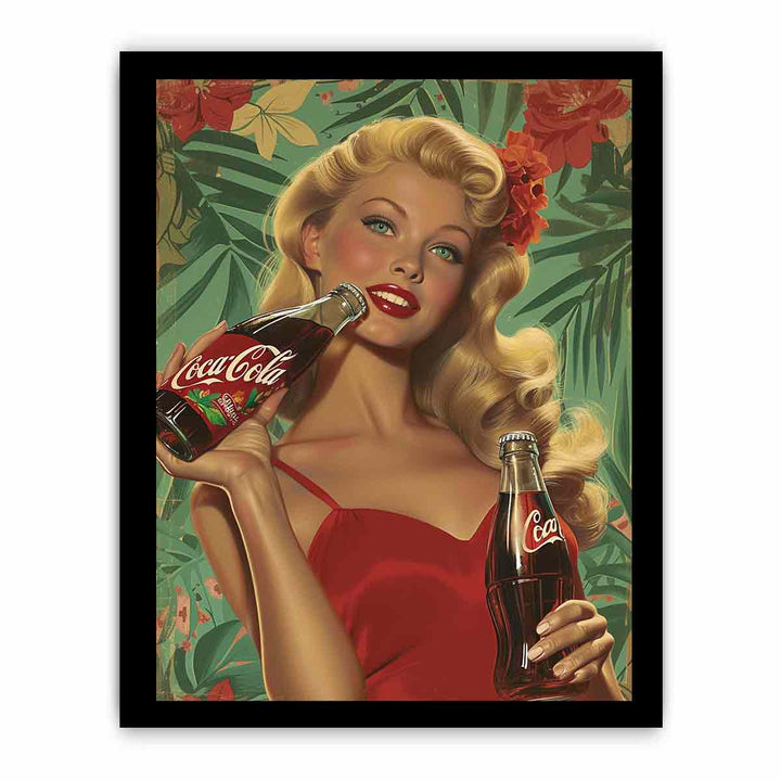 Coca Cola Painting framed Print