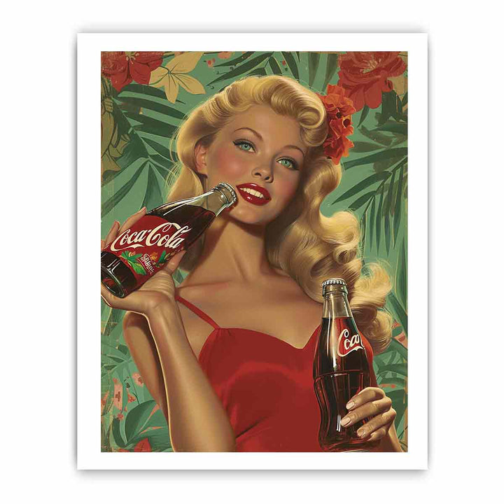 Coca Cola Painting framed Print