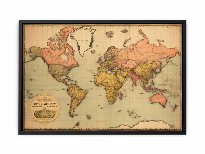 Vintage  World Map 4 