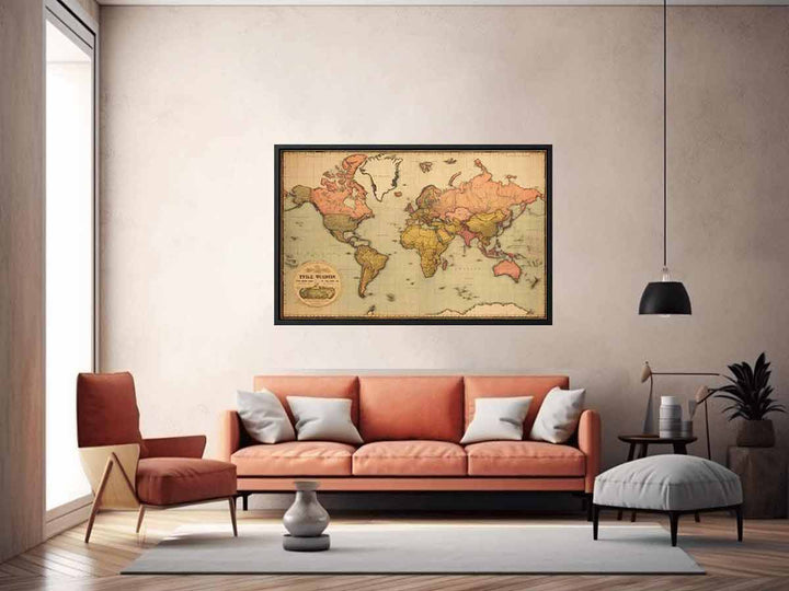 Vintage  World Map 4 