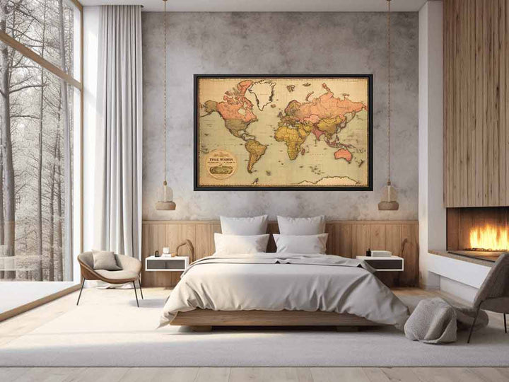 Vintage  World Map 4 