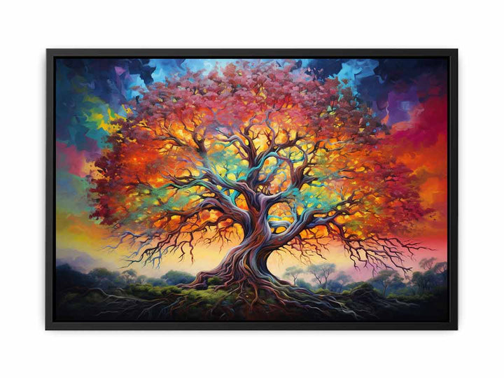 Multicolor Tree Art 