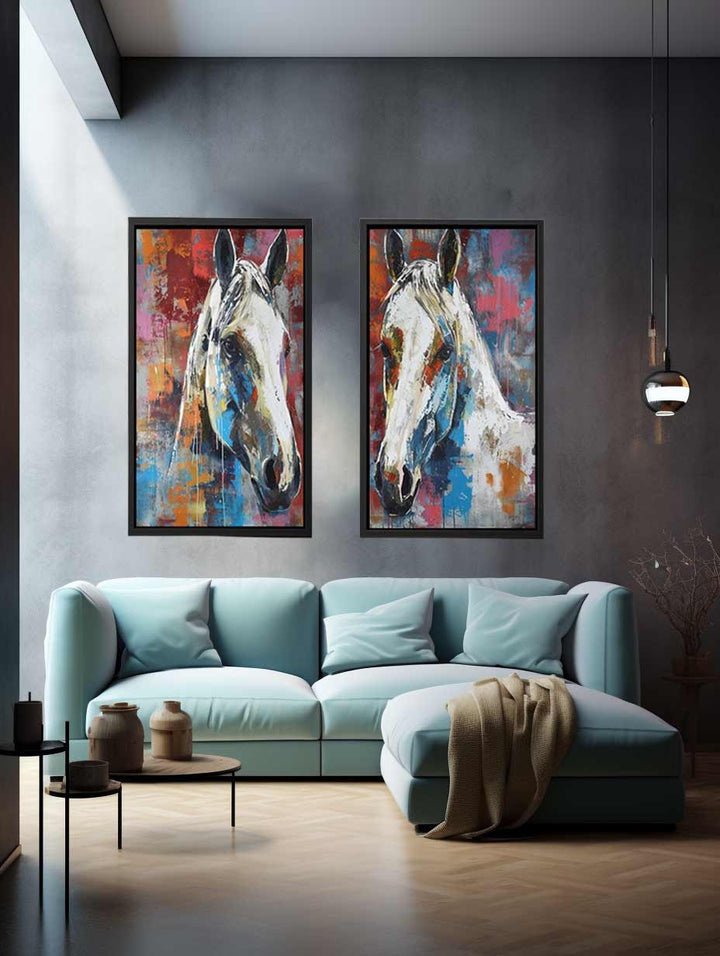 2 Piece Horse Wall Art