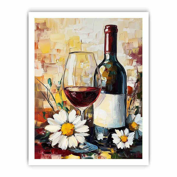 Wine Glass Canvas Painting 