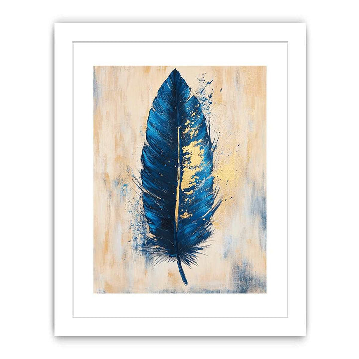 Abstract Feather Canvas Painting 