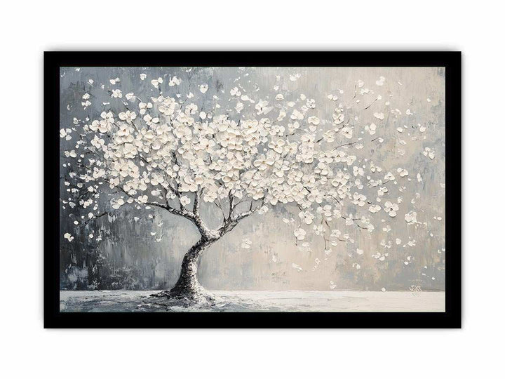 Blooming Tree Canvas Painting 