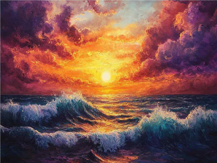 Sunset Canvas Painting 