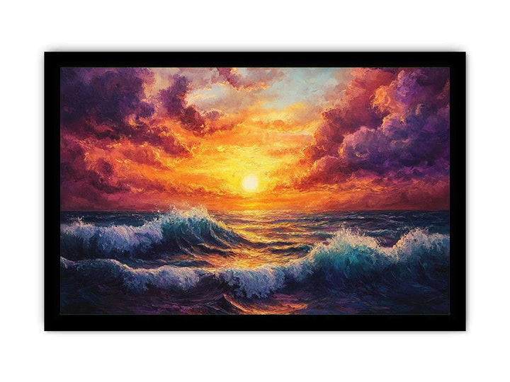 Sunset Canvas Painting 